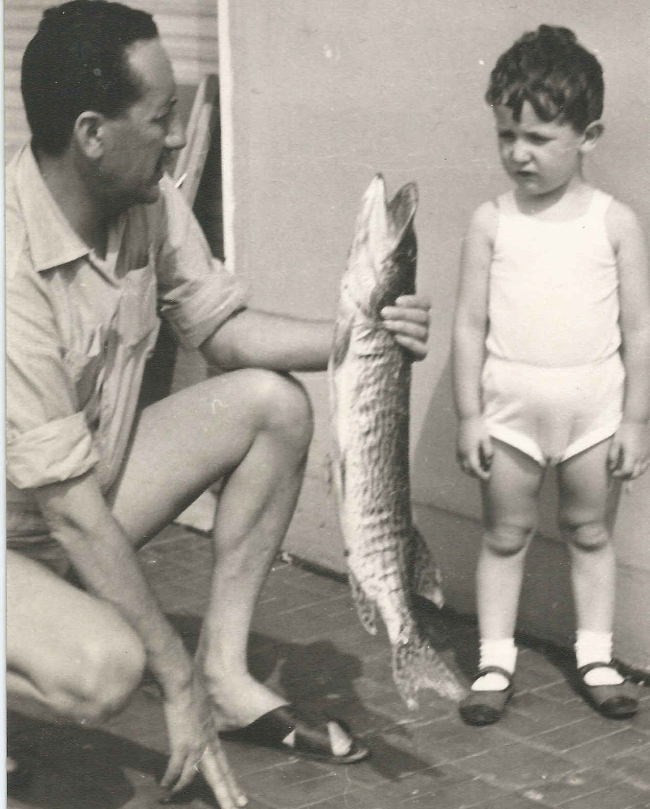 a pesca con papa