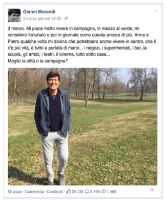 essere gianni morandi per una settimana